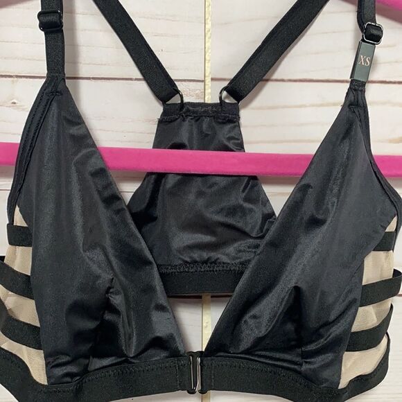 Victoria’s Secret Side Mesh Black Satin Bralette - Picture 6 of 15